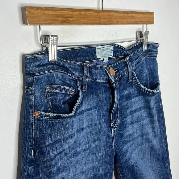 CURRENT/ELLIOT The Bermuda Short Denim Jorts Jean Worn Vintage Style Shorts - Picture 3 of 10